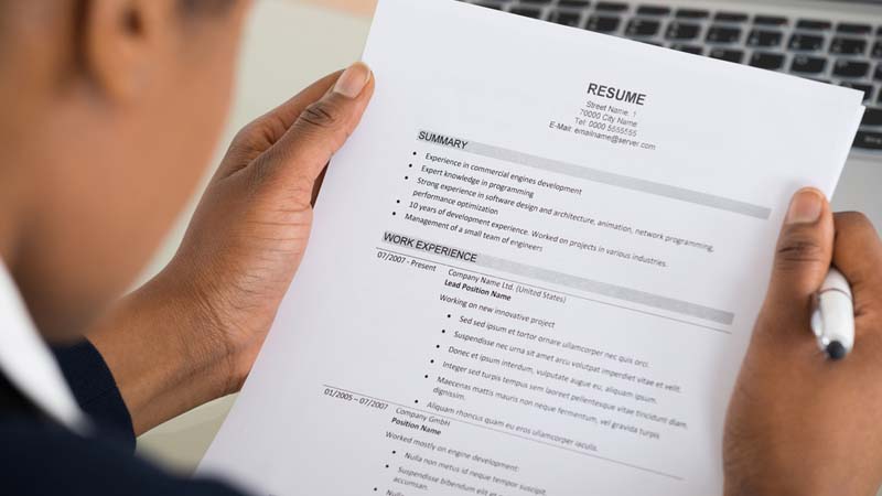 resume and interview skills